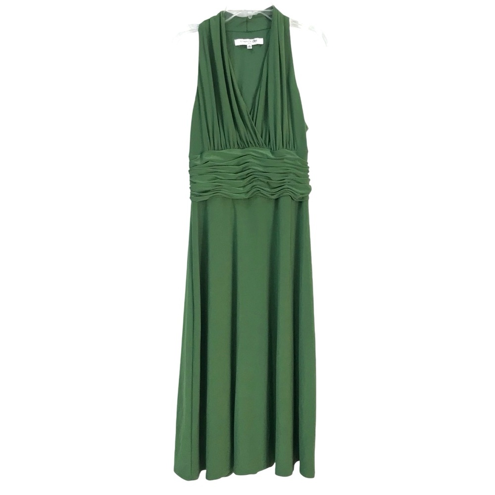 Evan-Picone Bright Green Sleeveless A-line Dress size 10
